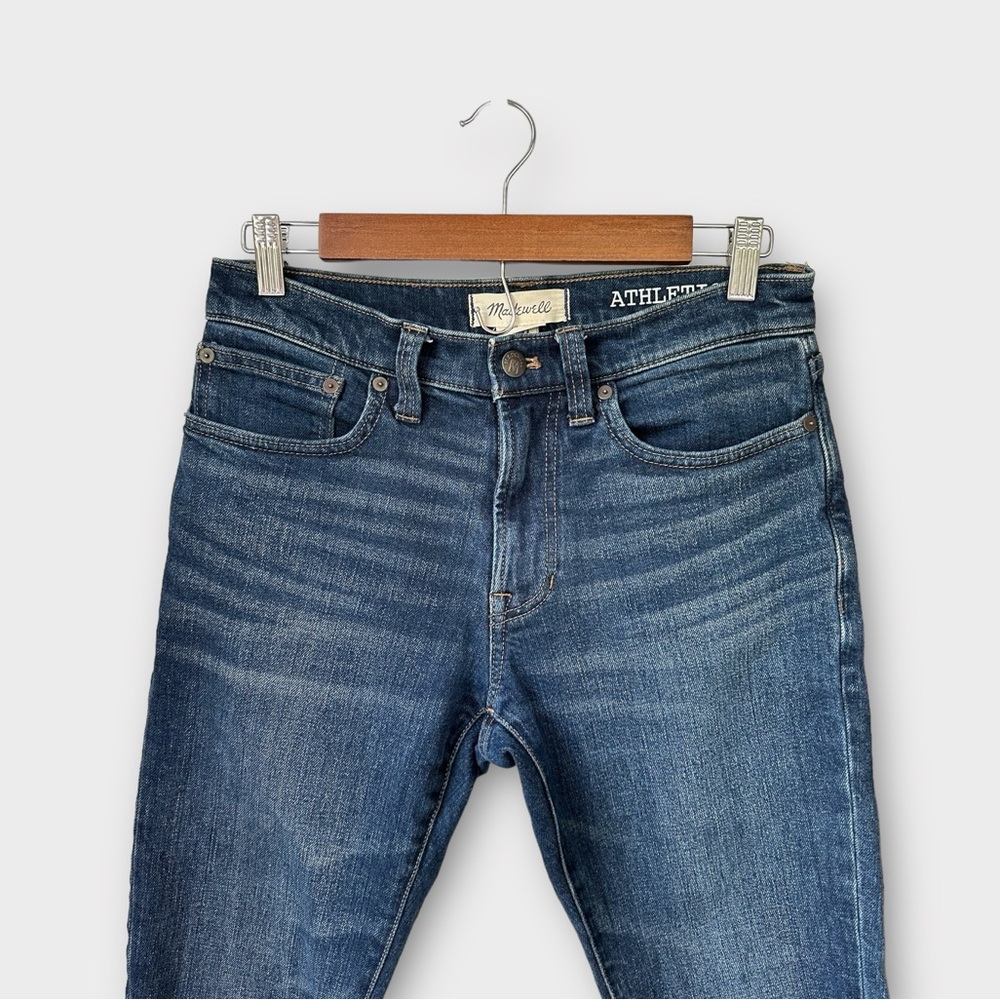 Madewell Men's Athletic Slim Jeans in Stratfield Wash, size 28 - Picture 3 of 8